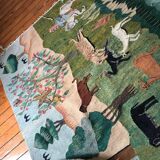Vintage Egyptian Tapestry Ramsès Wissa Wassef circa 1960