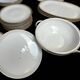 Tableware, 25-piece service, white porcelain and fine gold Winterling