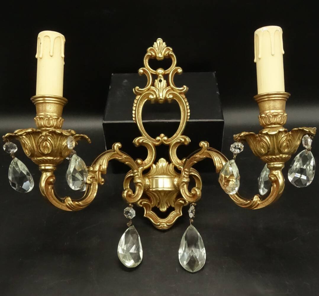 Pair of sconces with Louis XV style tassels
