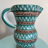 Ceramic pitcher signed Robert Picault – Scarified decoration – Vintage