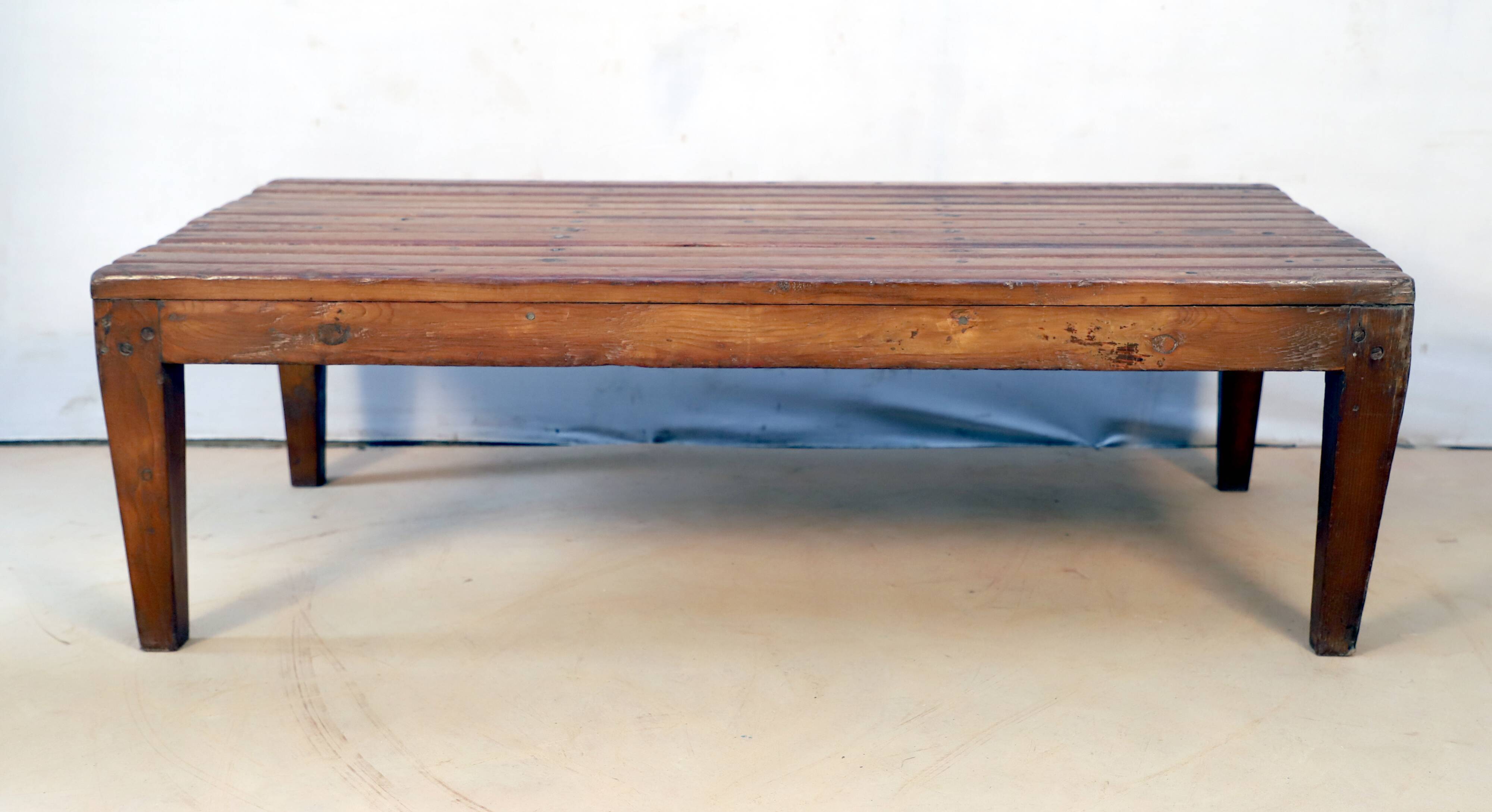 Old Burmese teak bench