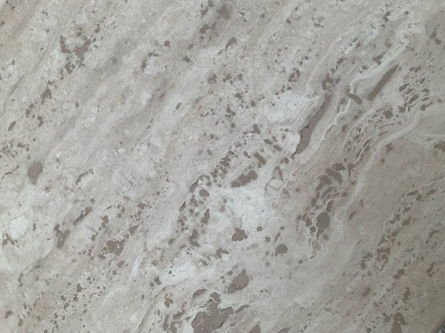 Travertine coffee table, 1970s.