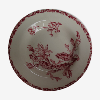 Assiette creuse en porcelaine de Gien