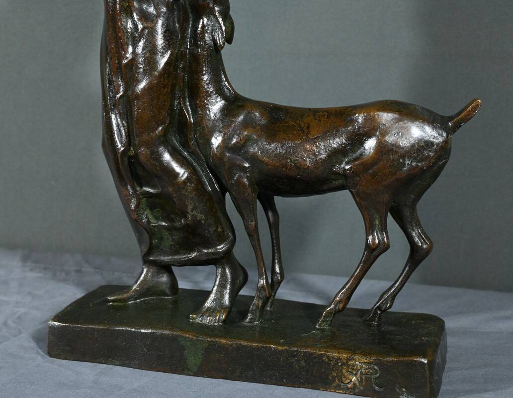 Bronze “Woman with Fawn”, Atelier Primavera – 1930