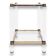 Table d'appoint en métal et plexiglas style italien vers 1980