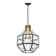 Iron and clear glass pendant by Limburg, Germany, 1960s