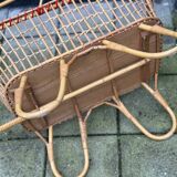 Berceau Vintage en Rotin et Bambou