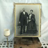 Antique, Great old photography, bourgeois couple, early twentieth, France