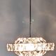 Lustre soucoupe en cristal par Kinkeldey, Autriche vers 1970