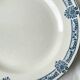Vintage pedestal dish Blue iron earth Salins model Arbois Ennege