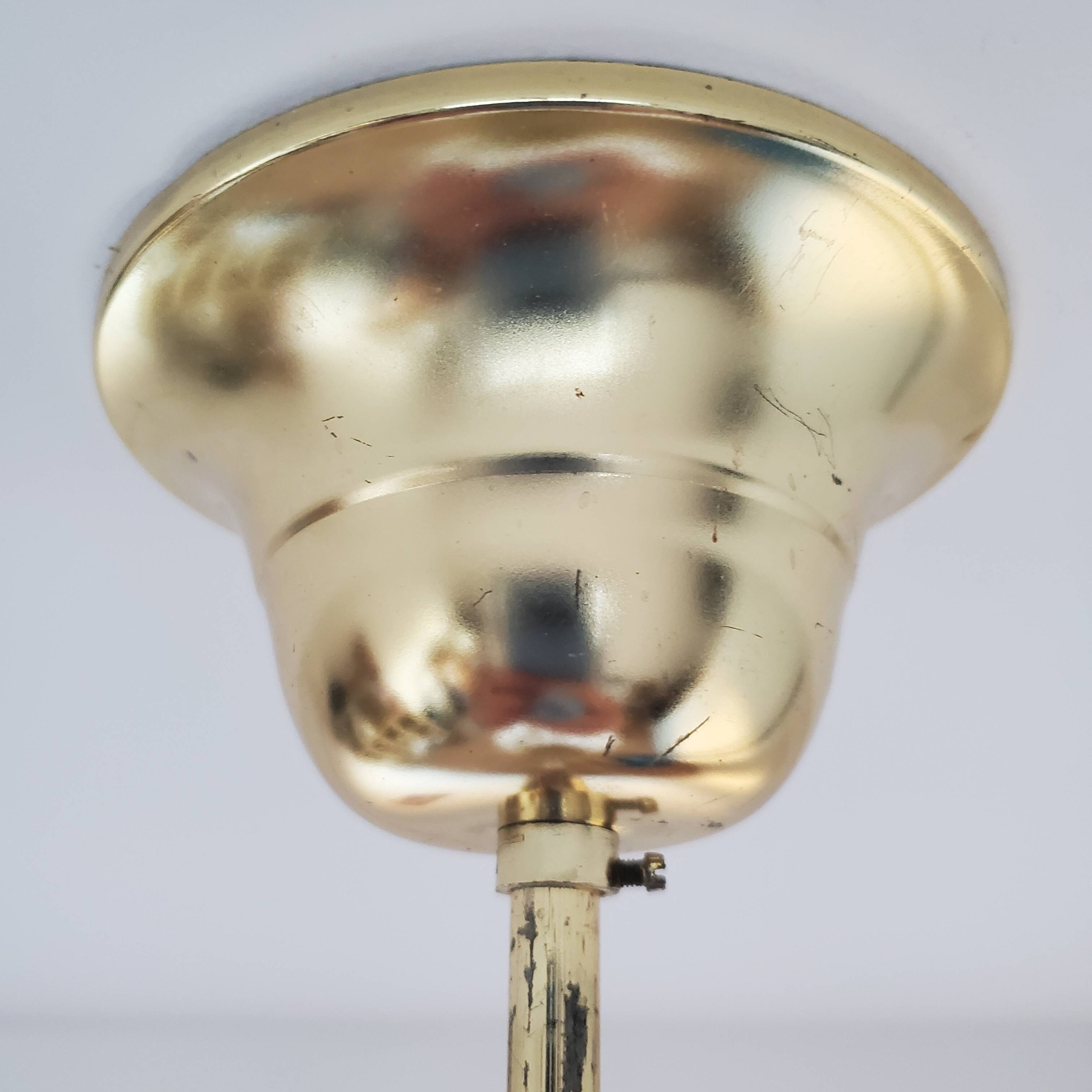 Amber waterfall chandelier made of Murano glass