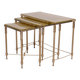 Hollywood Regency Maison Jansen style Brass nesting tables France