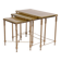 Hollywood Regency Maison Jansen style Brass nesting tables France