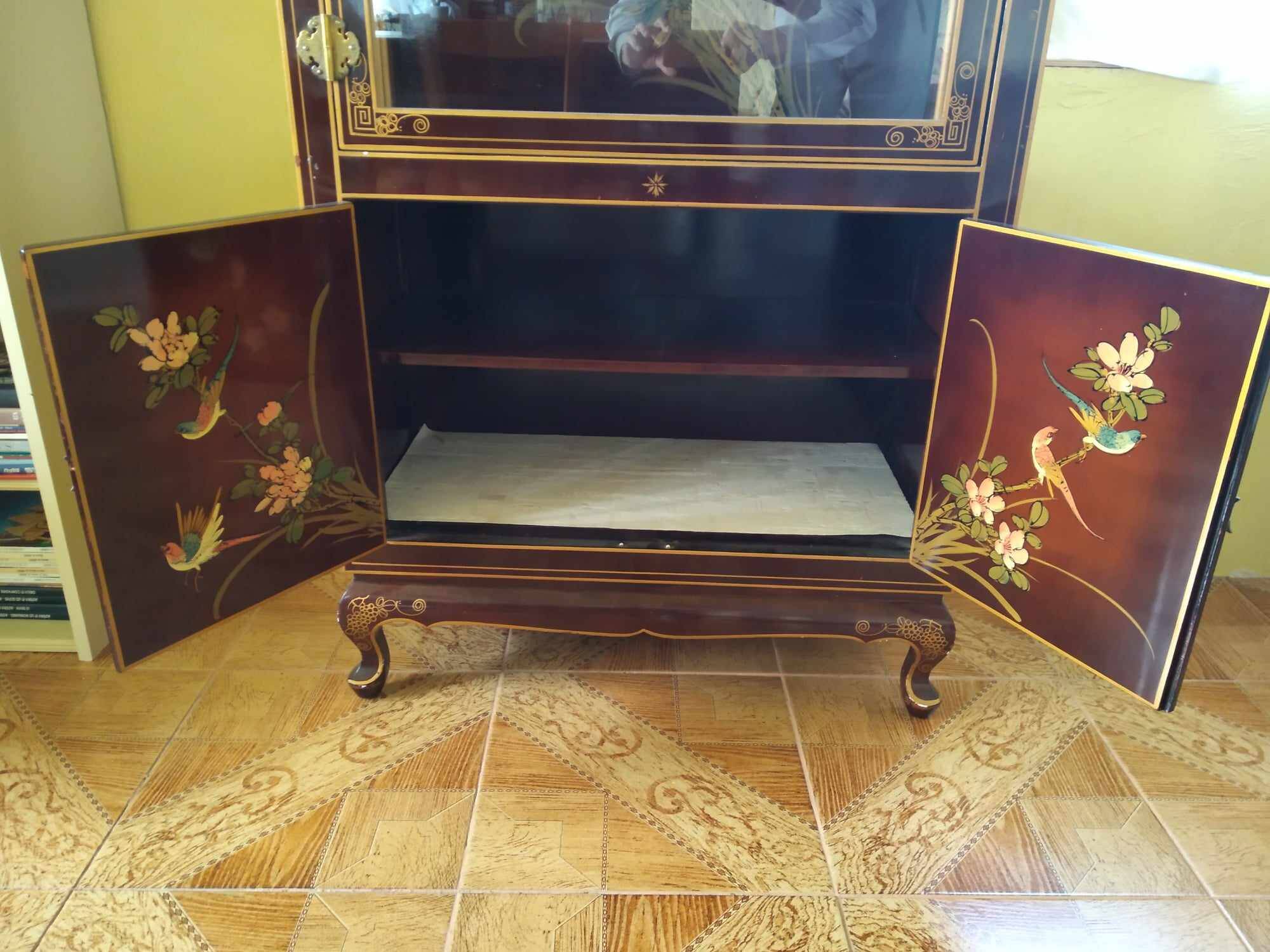 Lacquered Wood Showcase, China, 1950