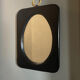 Vintage mirror in skaï 24x33cm