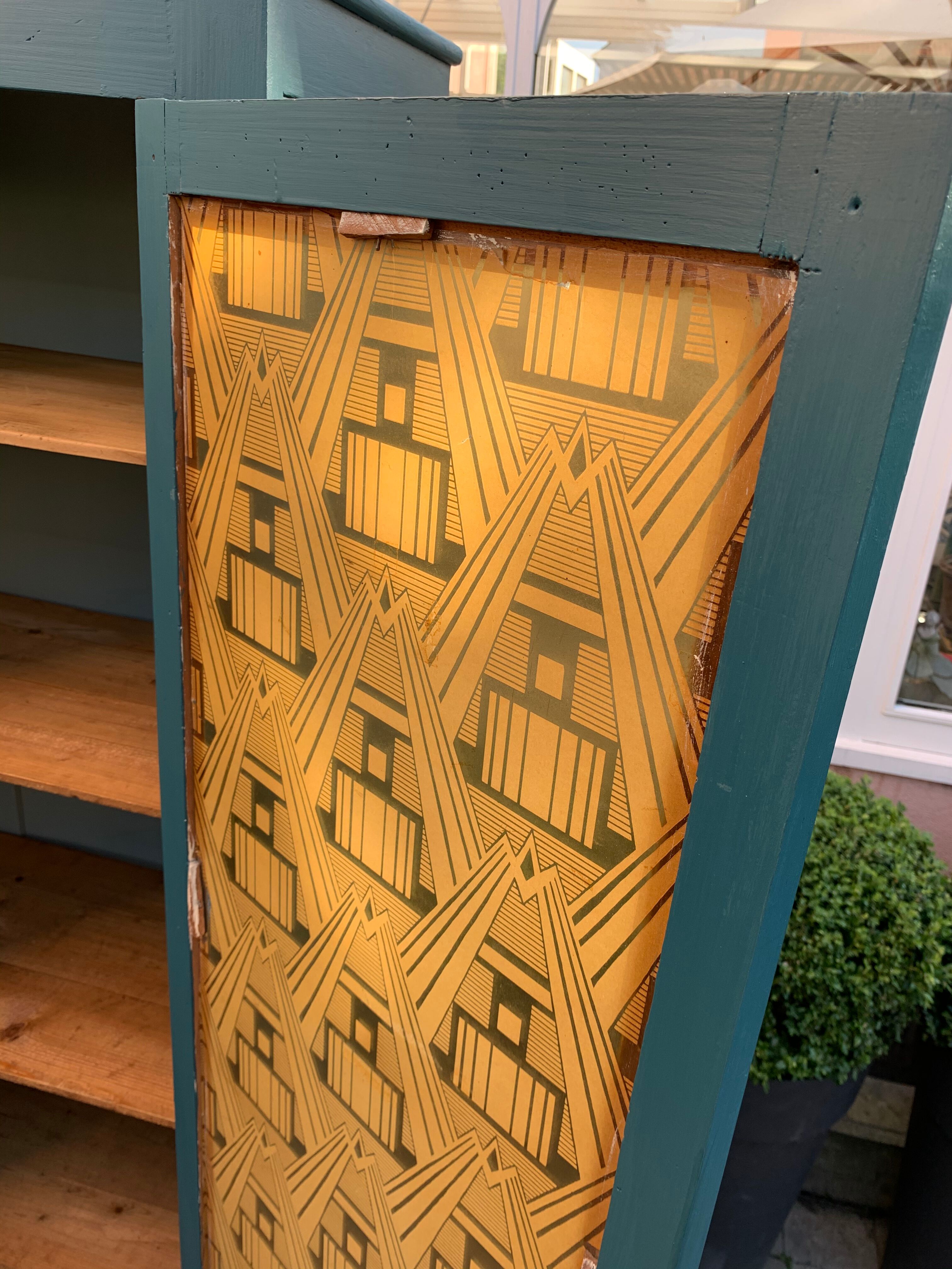 Art Deco glass Parisian wardrobe