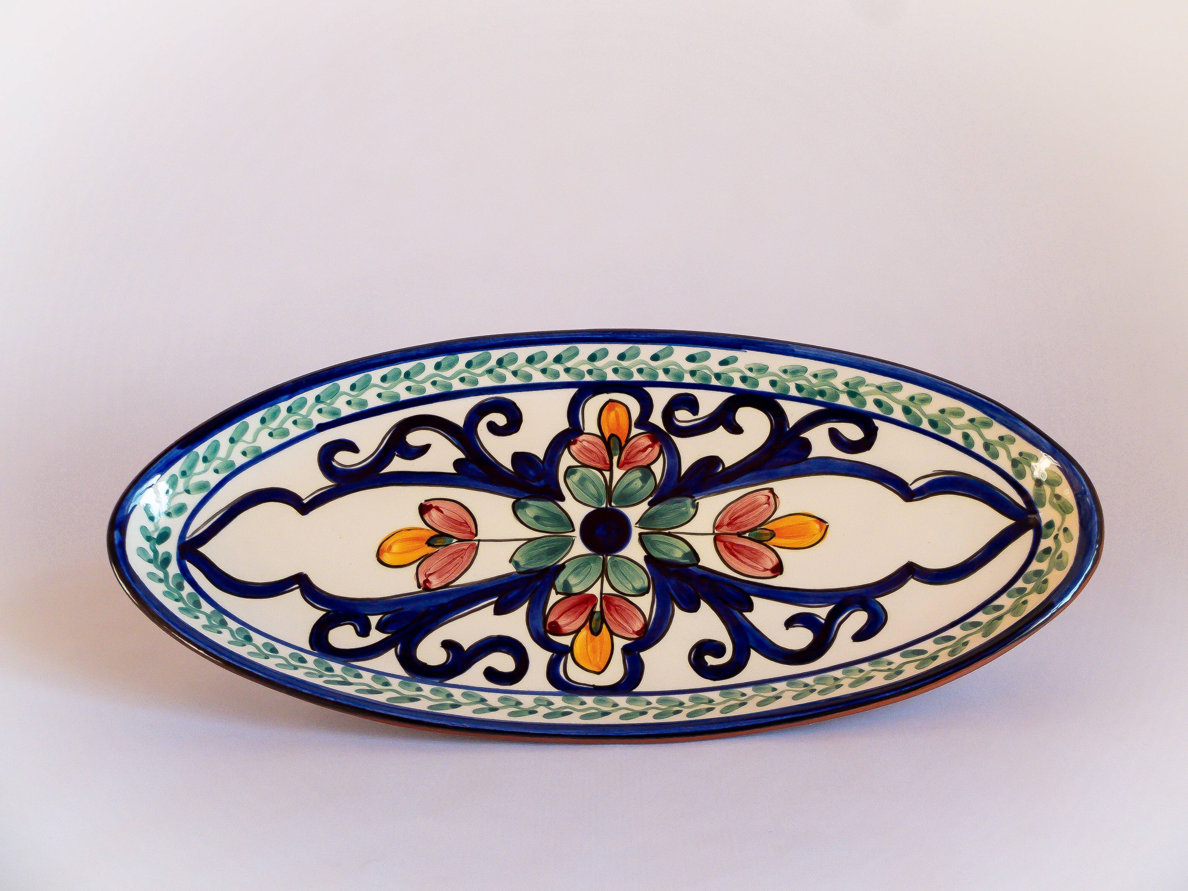 Plat de service ovale Azulejo