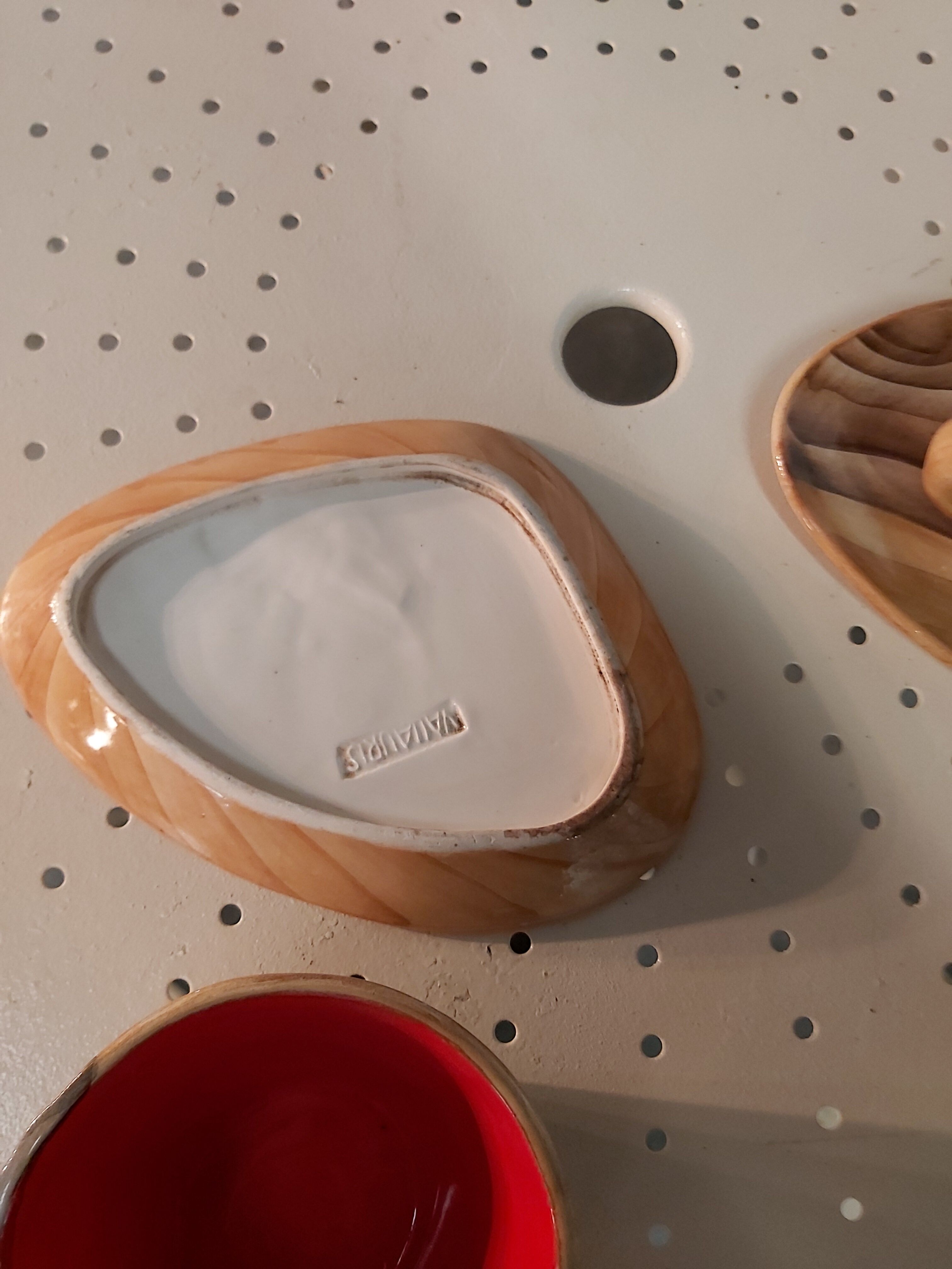 Duo cups and cups Vallauris fake wood