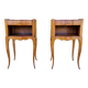 Pair of Louis XV style bedside tables in oak