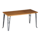 Beautiful vintage coffee table (1970s). Made of plywood and cast iron.