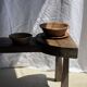 Handcrafted Indonesian rattan flower-shaped basket D26 H8