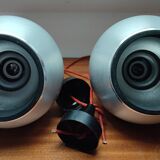 Duo of Erco 1970 aluminum suspensions