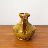 Italian pottery carafe from the mid-century by Aldo Londi for Bitossi, 1960s.