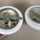 Lot de 2 appliques opalines D15cm