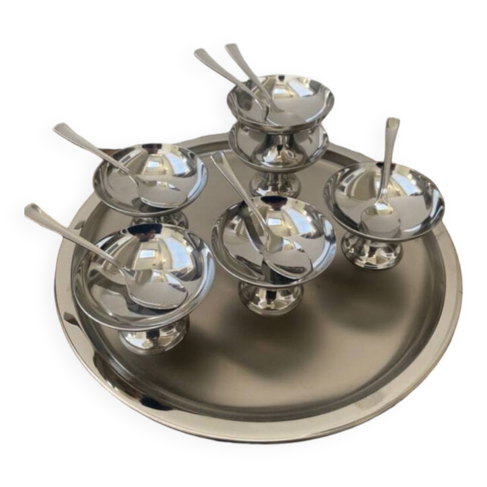 Stainless steel tableware set
