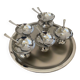 Stainless steel tableware set