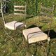 2 metal chairs