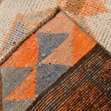 3x11 Orange Persian Runner, Rug For Hallway, Antique Runner Rug, 95x338Cm