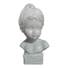 Plaster bust of a child's face