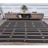 1970s Handwoven Turkish Wool Flatweave Striped Kilim Rug 180x250