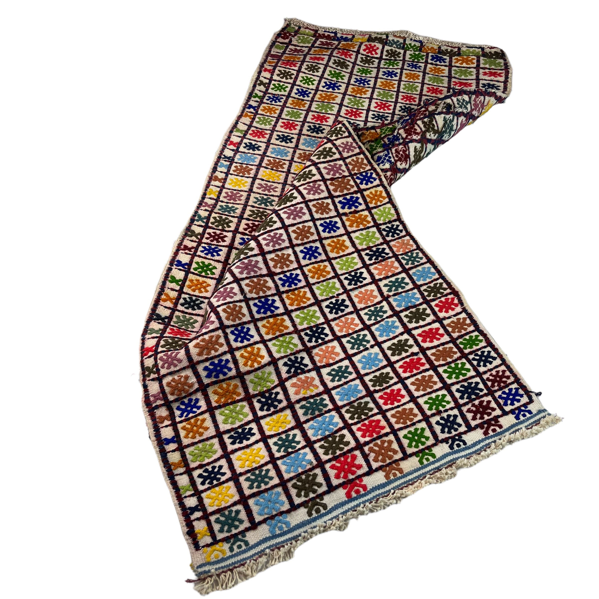 Vintage turkish kilim runner, 137 x 58 cm