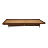 Vintage 1950s teak sofa bed with drawers.