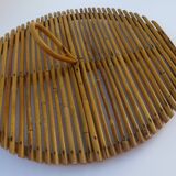 Rattan tray, vintage 1970