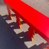 Handcrafted wooden bench