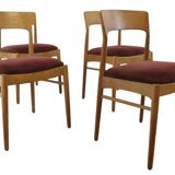 Set van 4 Niels Bach eetkamerstoelen 'Skodborgskov'
