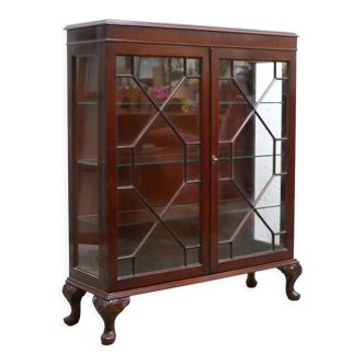 Old English wooden showcase