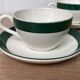 Set of 2 Digoin Sarreguemines cups and saucers