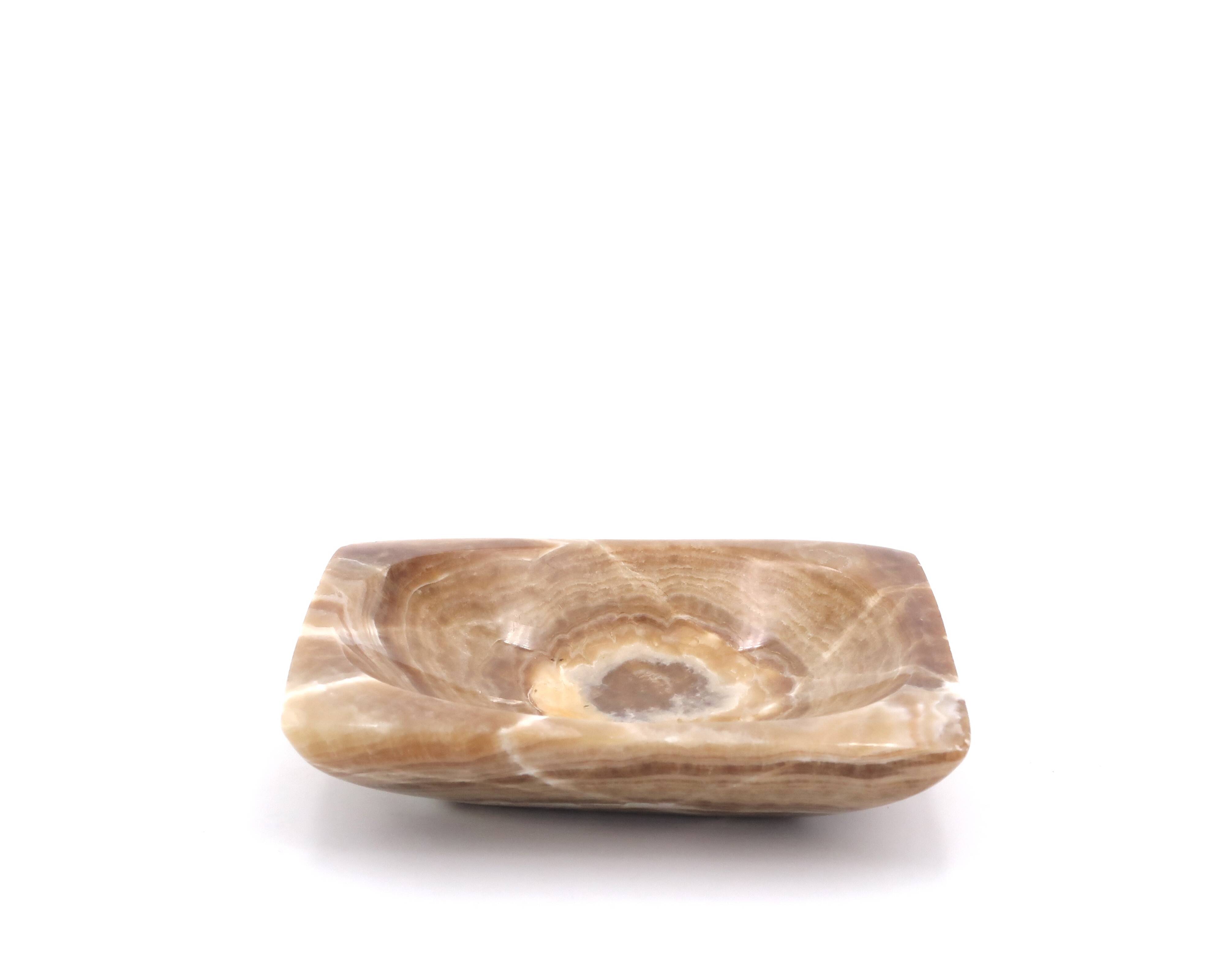 Empty pocket in beige brown stone, 70s