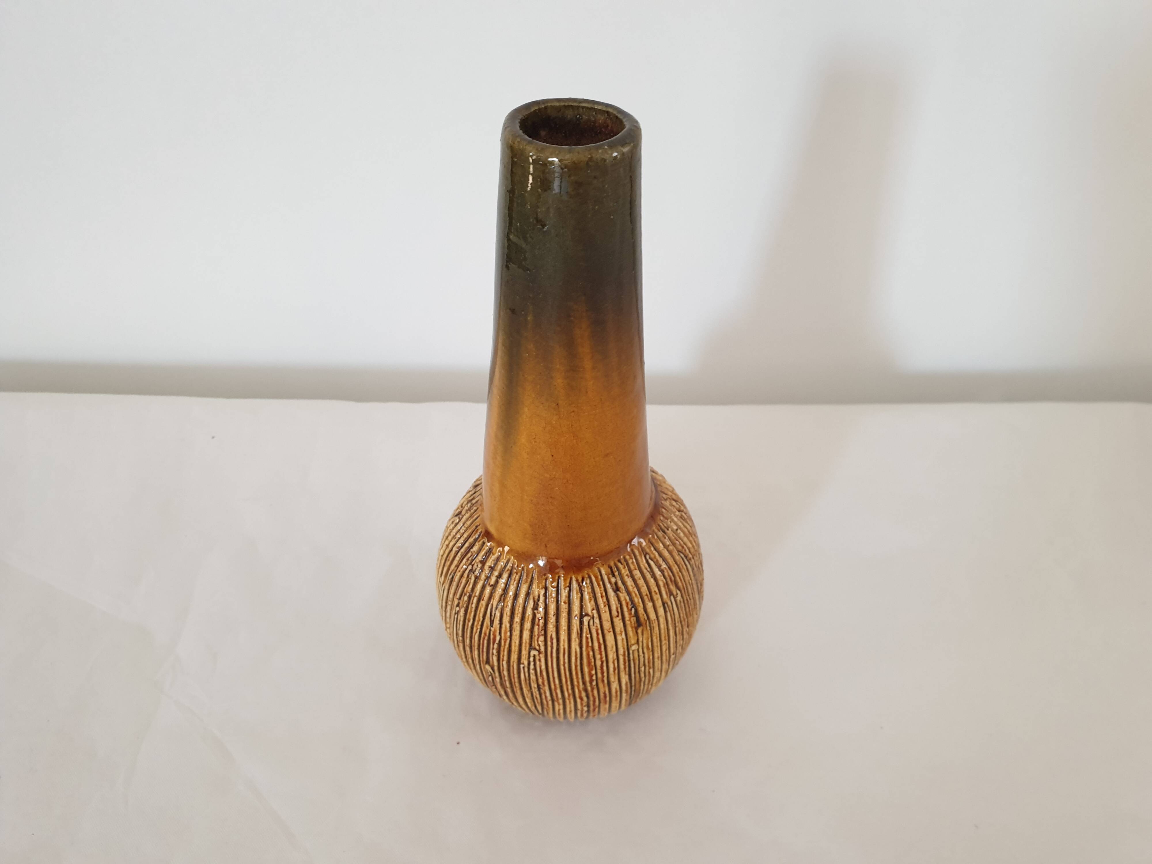 Scandinavian design ceramic soliflore vase - Vintage 70's