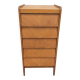 Chevron veneer chiffonier