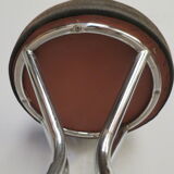 Pair of 60s chrome designer stools