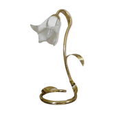 Lampe de table fleur ombre lumière