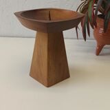 Teak candle holder 1970