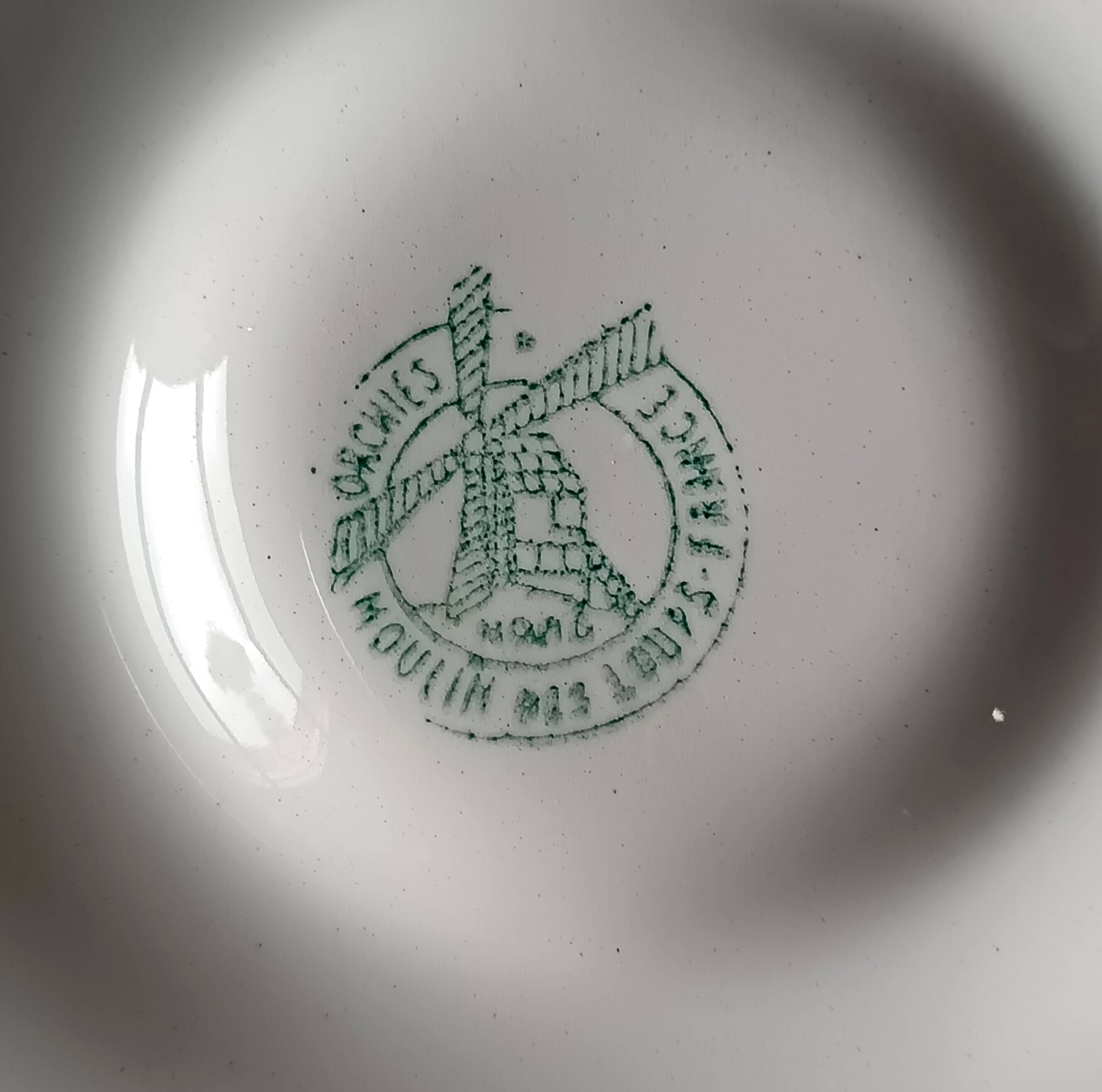 6 oyster plates moulin des loups france earthenware