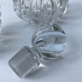 Pair of perfume bottles in crystal XIXth