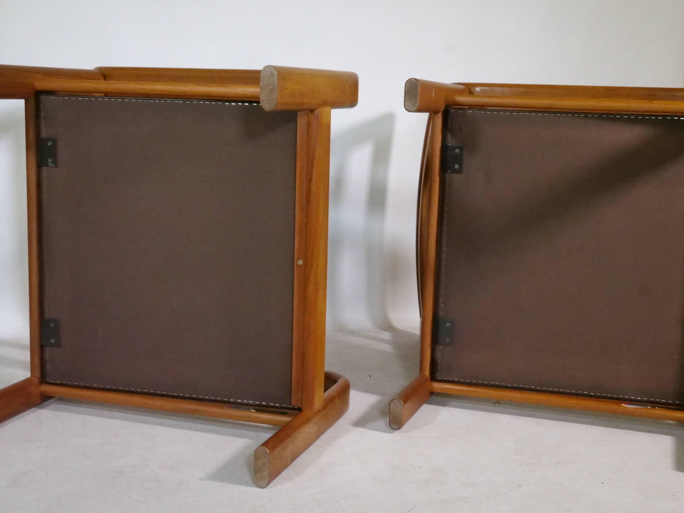 Teak Highback Lounge Chairs by L. Olsen & Søn, Set of 2, Denmark, 1960s